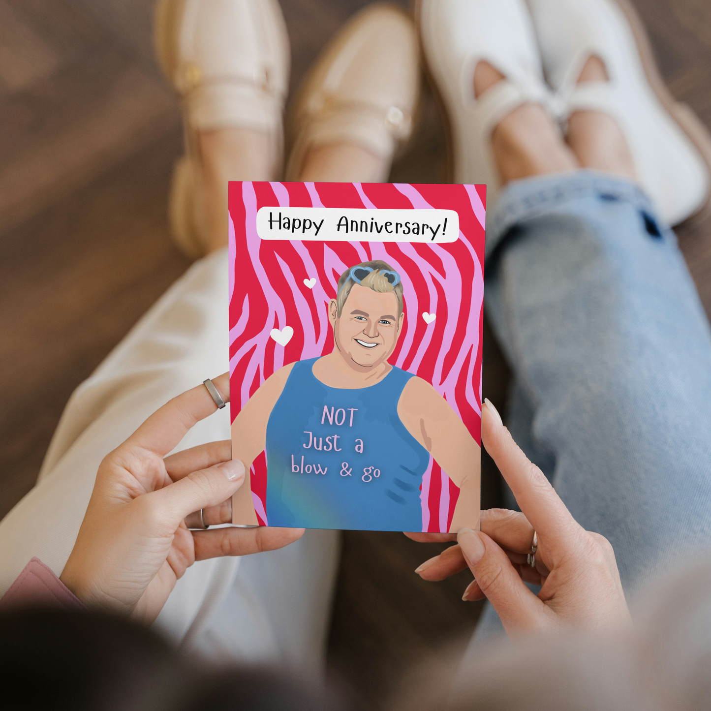 Funny Benidorm Fans Anniversary Card – Blow and Go – TV Sitcom Fan Gift