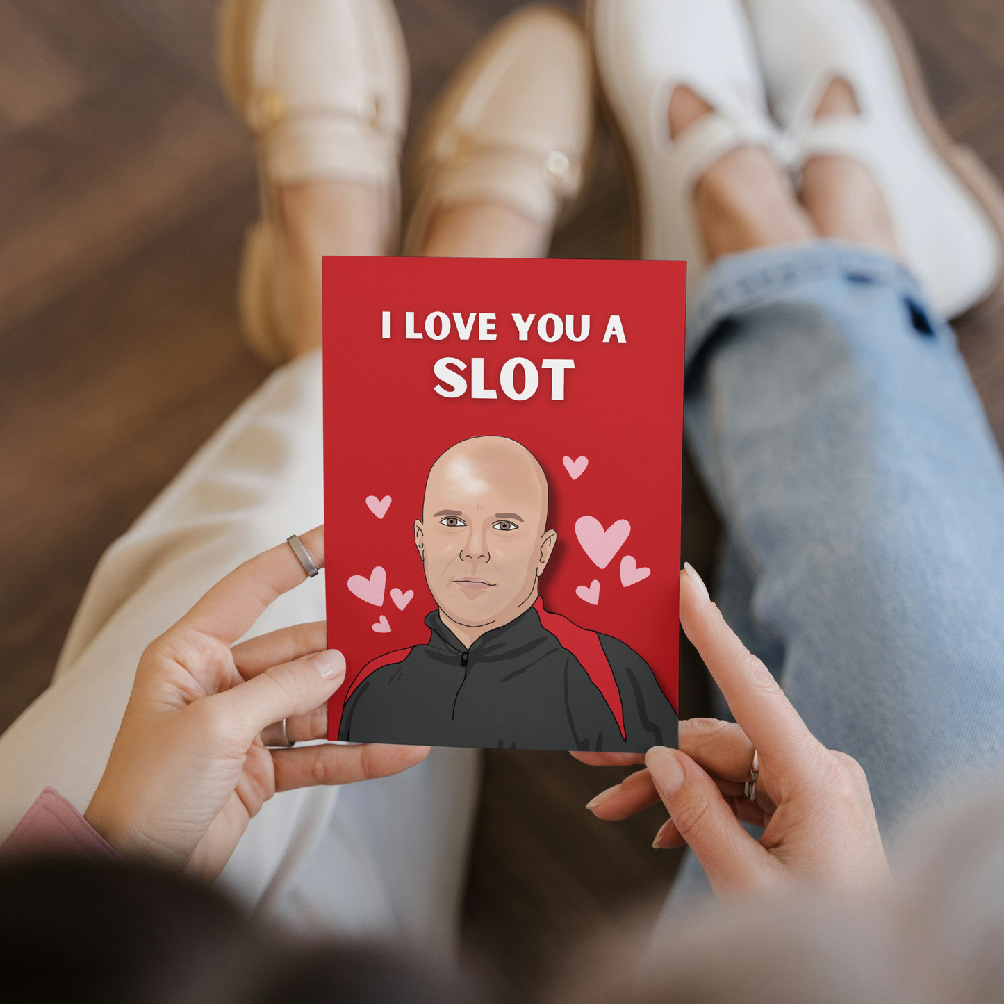 Arne Slot Liverpool Valentines Card: "Slots of Love" Anniversary Card