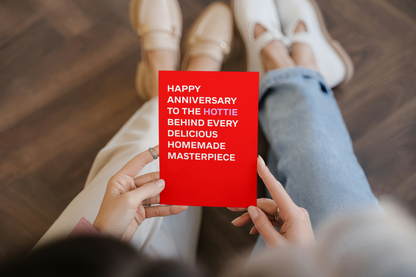 Funny Anniversary Card – Wife Birthday or Valentine’s – Homemade Cooking Joke