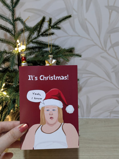 Funny Christmas Card - Little Britain Lou and Andy - Comedy Xmas gift - A6