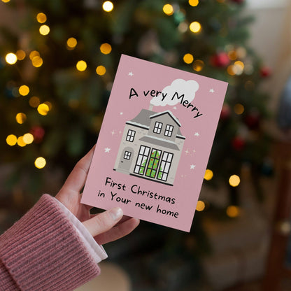 New Home, First Christmas in new home, New House, cosy, pretty Greeting Card