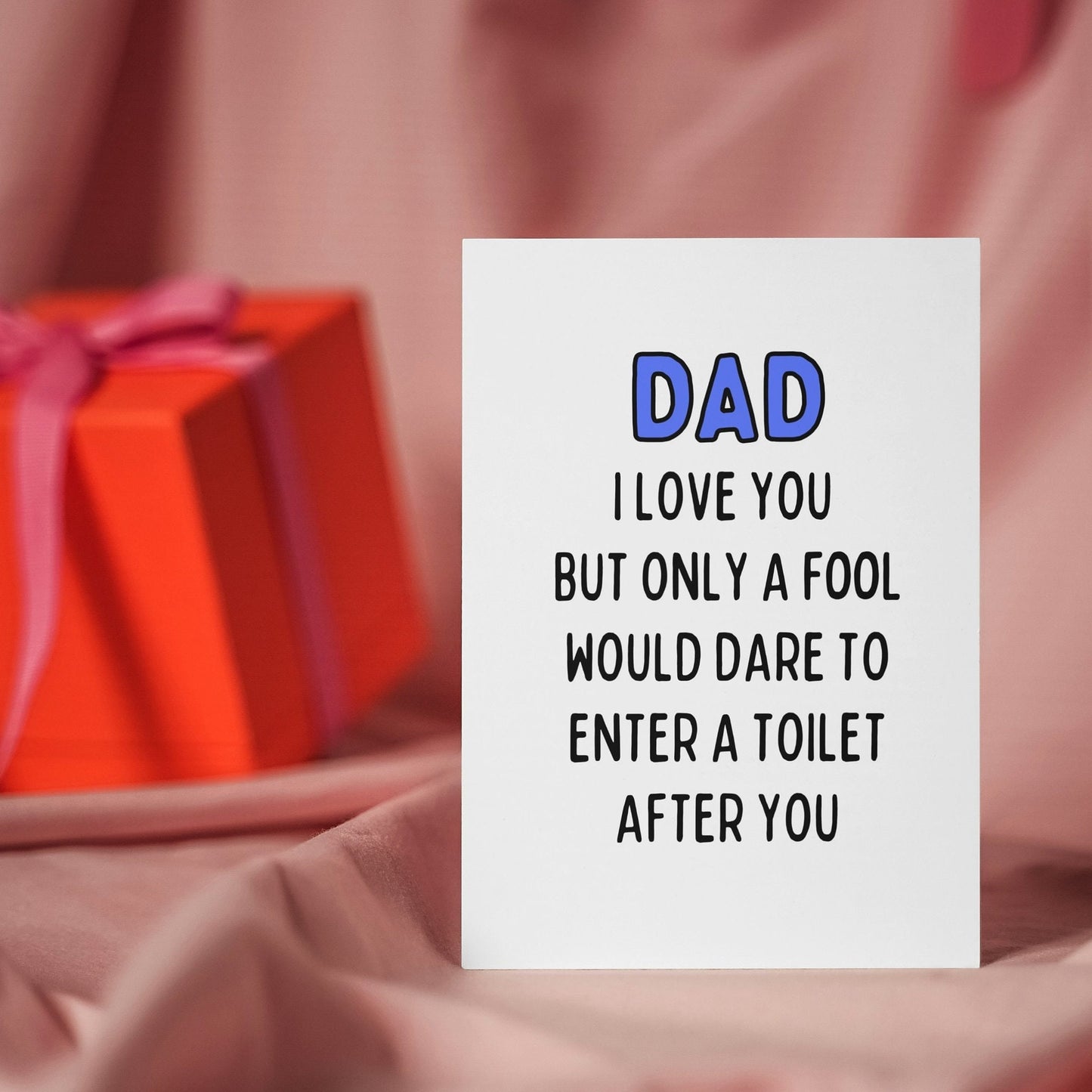 Funny Rude Dad Father's Day Card, Cheeky Card for Dad, Humorous Father's Day Card, Sarcastic Dad Card
