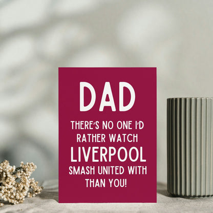 Liverpool, Dad Father's Day Card, Liverpool Father's Day Card, Seven, Arne Slot, Football, Funny Birthday Card, For Dad, fans