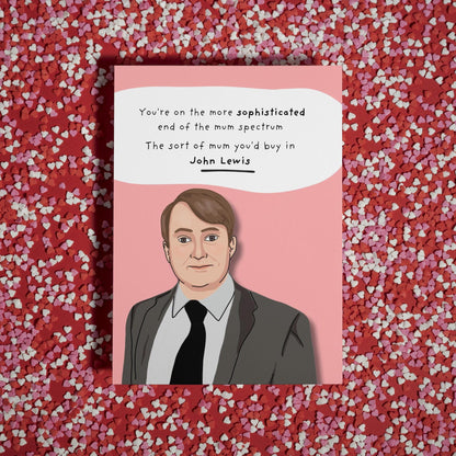 Funny Mark Corrigan Peep Show Mother's Day Card | Iconic TV Series Gift | Trendy Humour Card for Mum