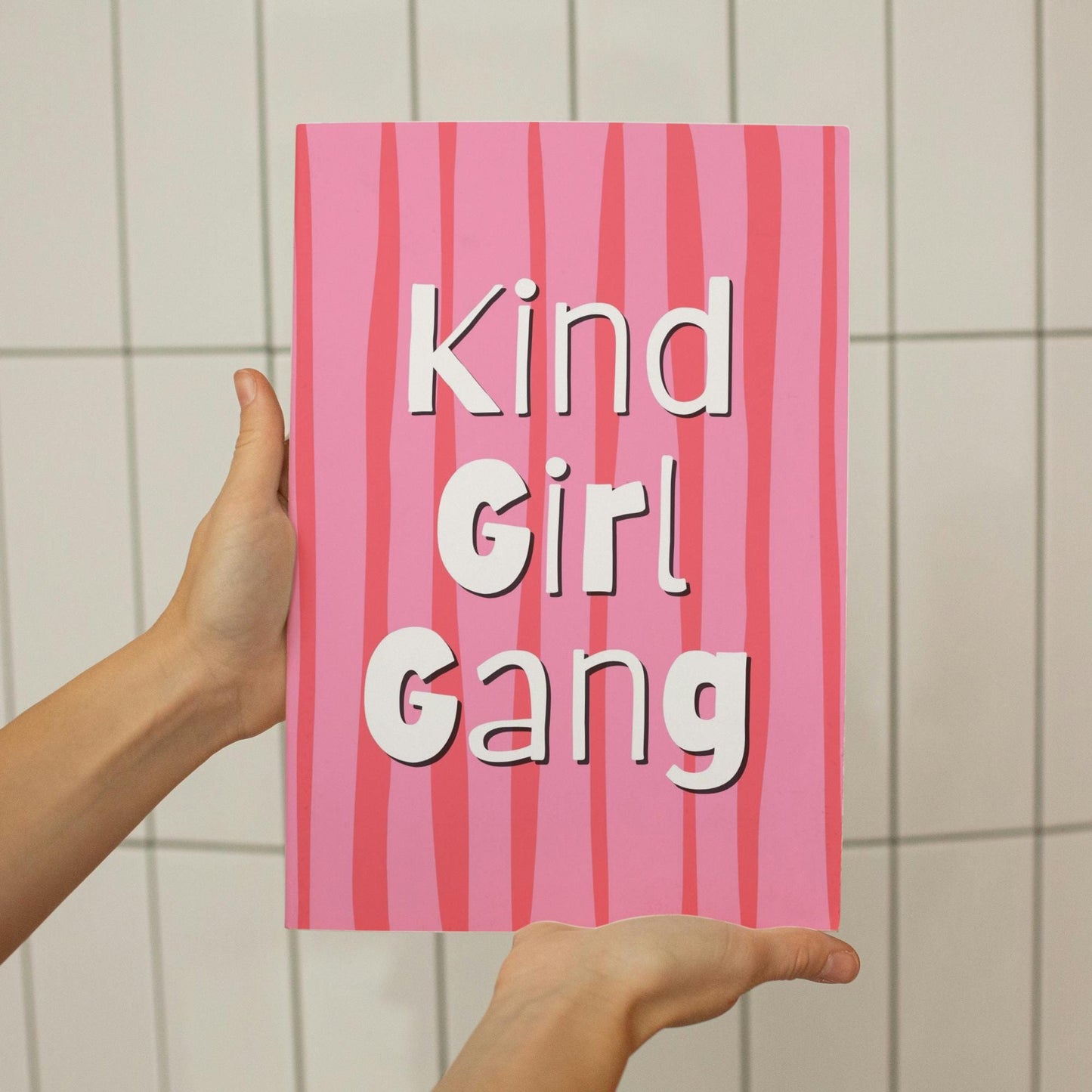 Kind Girl Gang Bedroom Print | Instant Digital Download | High-Quality A4 Kids Quote Wall Art | empowering Wall Decor for Bedroom Wall
