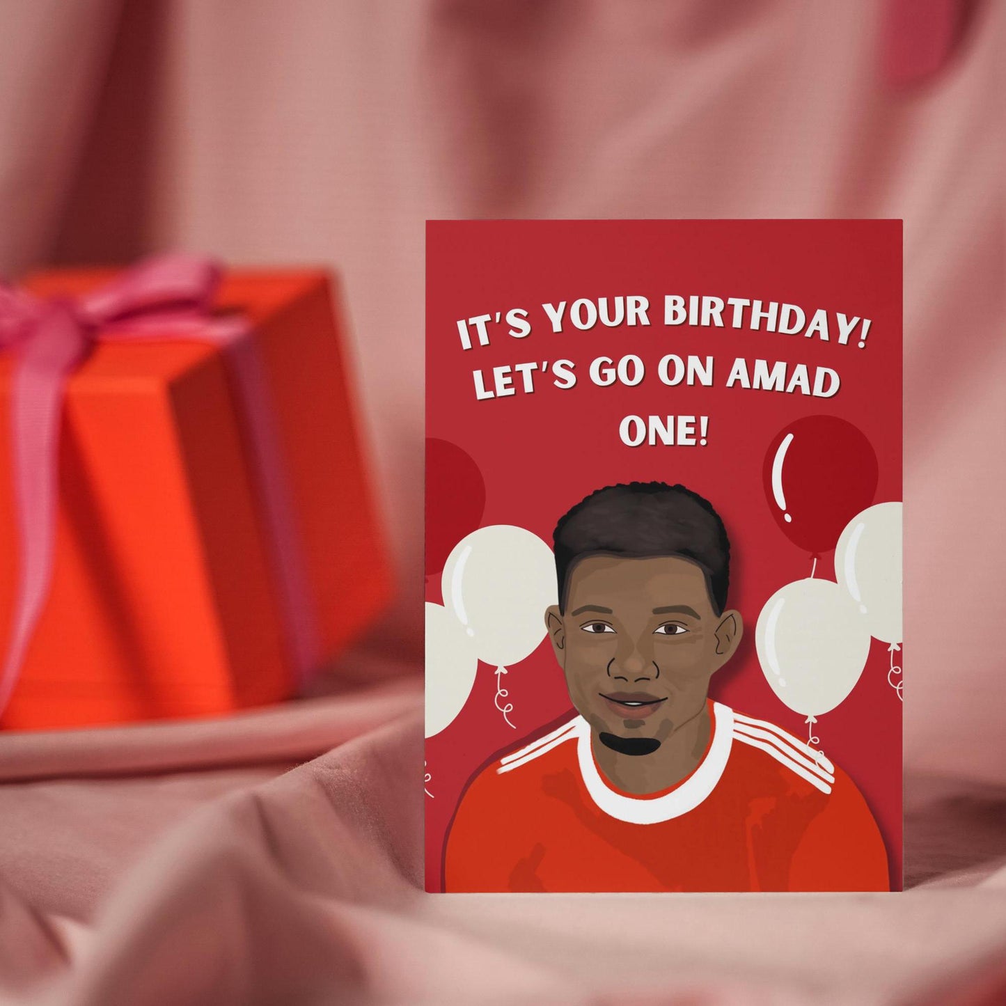 Amad Diallo Man United Pun birthday Card - Perfect Gift for United Fans | Ideal for Him & Her | Unique Manchester United Gifts
