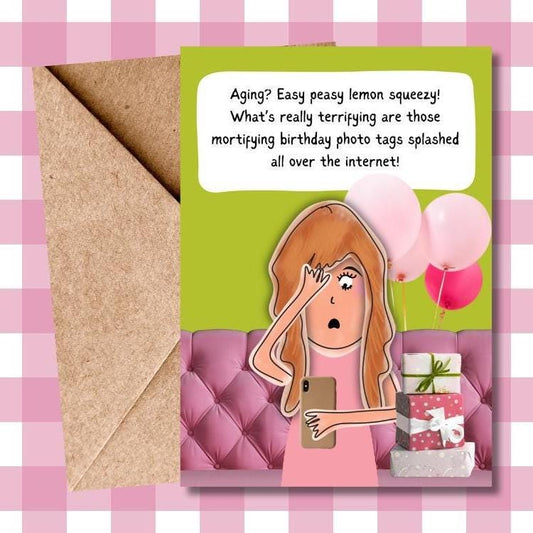 Hilarious Birthday Card - Comic Illustration | Funny Photo Birthday Post | Perfect Banter Card for Him, Her, Friends & Loved Ones
