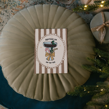 Espresso Martini Christmas Card – Pun Holiday Greeting