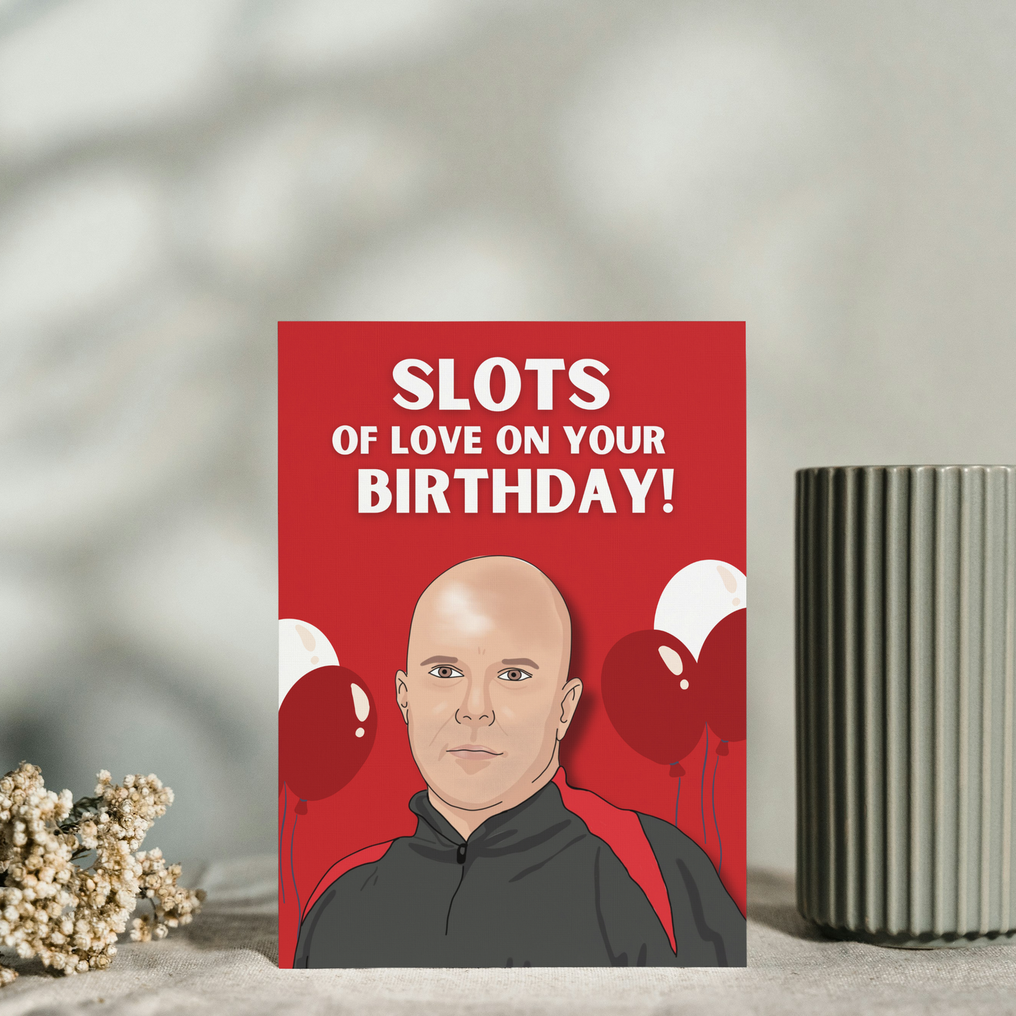 Arne Slot Birthday Card: Liverpool Football Fan Gift - YNWA