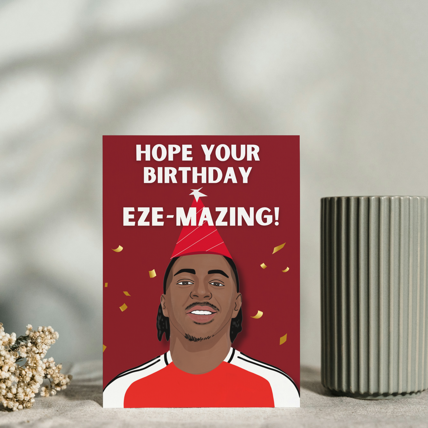 Eze Arsenal Football Birthday Card for him, for her