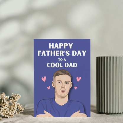 Chelsea FC Father’s Day Card - Cole Palmer Cold Palmer Pun Card for Dad - Football Fan Gift - Chelsea Supporter Card - Card for Dad