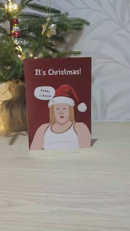 Funny Christmas Card - Little Britain Lou and Andy - Comedy Xmas gift - A6