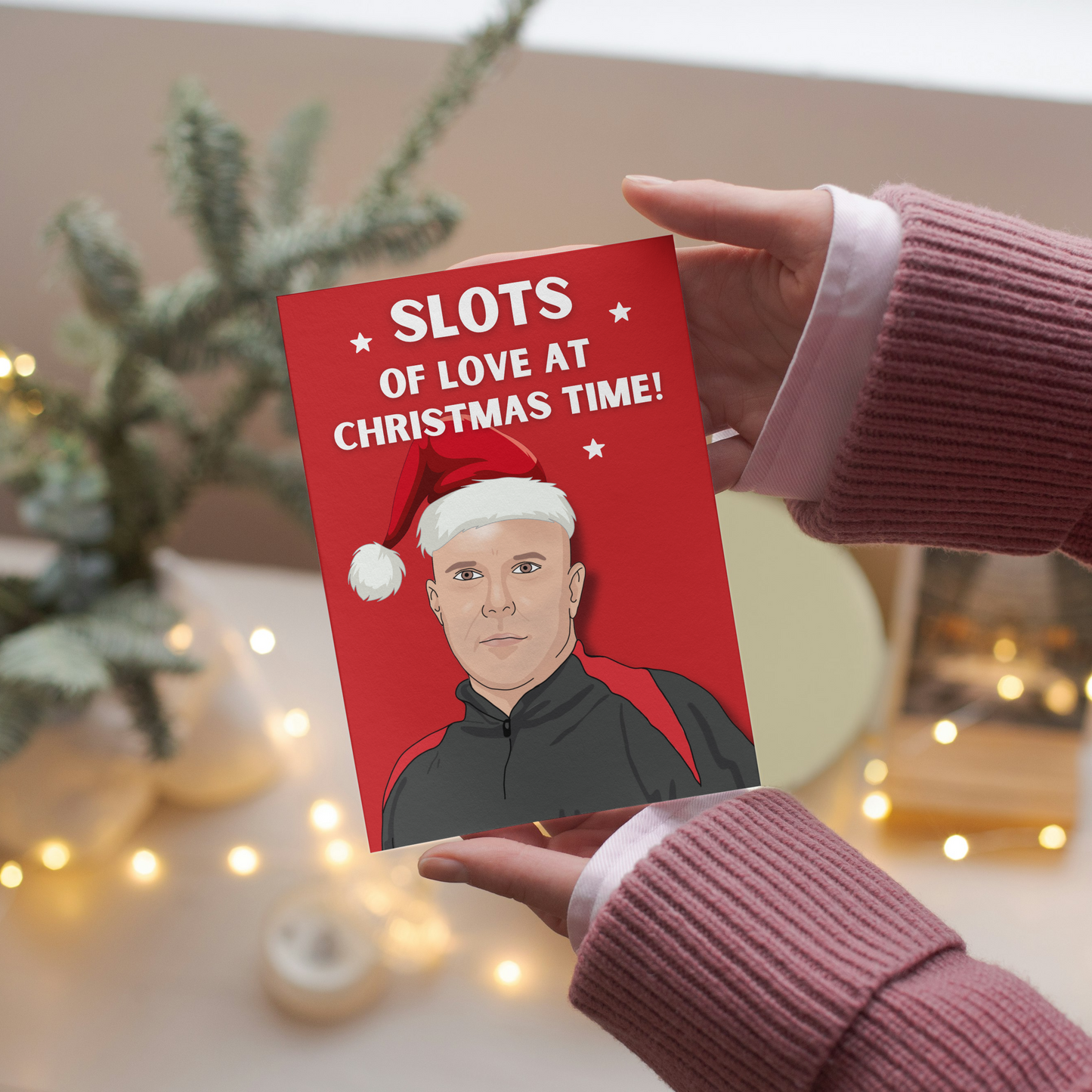 Arne Slot Liverpool fc Football Premier League Slots of love Christmas Card - For him, For her, For Liverpool supporters, For reds fans