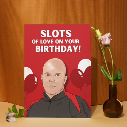 Arne Slot Birthday Card: Liverpool Football Fan Gift - YNWA